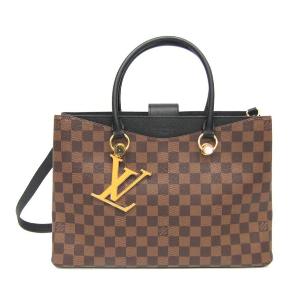 LOUIS VUITTON Black Damier Shoulder Bag - Picture 1 of 12